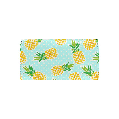 Pineapple Pattern Print Design PP01 Women's Trifold Wallet