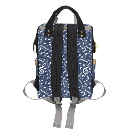 Music note Pattern Print Design A02 Diaper Bag Backpack