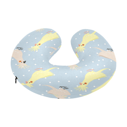 Cockatiel Pattern Print Design 03 U-Shaped Travel Neck Pillow