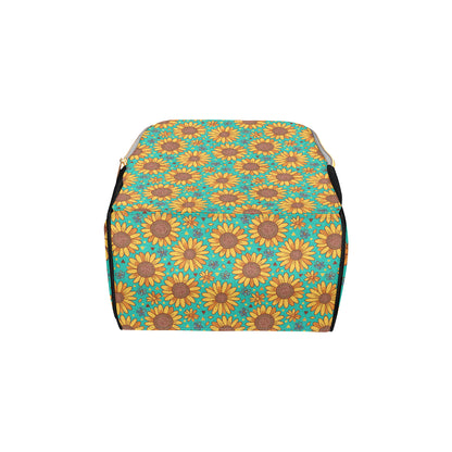 Sunflower Pattern Print Design SF013 Diaper Bag Backpack