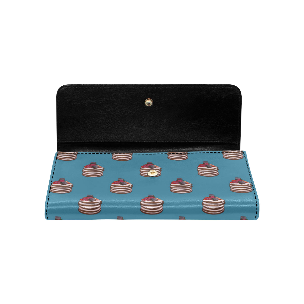 Pancake Pattern Print Design A03 Women's Trifold Wallet