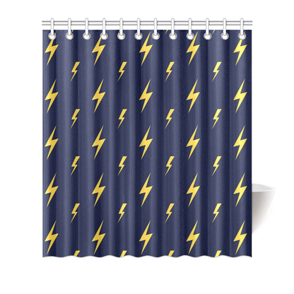 Lightning Thunder Pattern Print Design 03 Shower Curtain