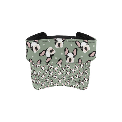 Boston Terrier Pattern Print Design 05 Unisex Sun Visor