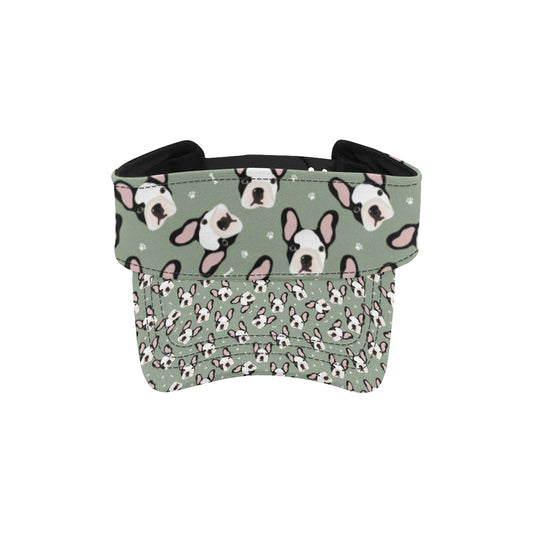 Boston Terrier Pattern Print Design 05 Unisex Sun Visor