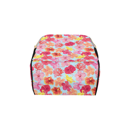 Hibiscus Pattern Print Design HB020 Diaper Bag Backpack