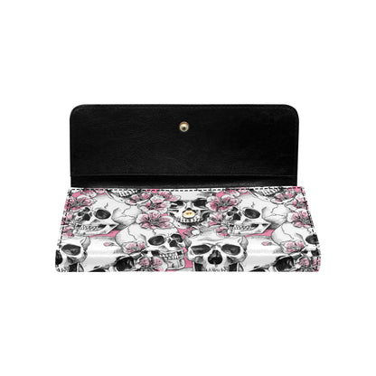 Cherry Blossom Pattern Print Design CB03 Women's Trifold Wallet