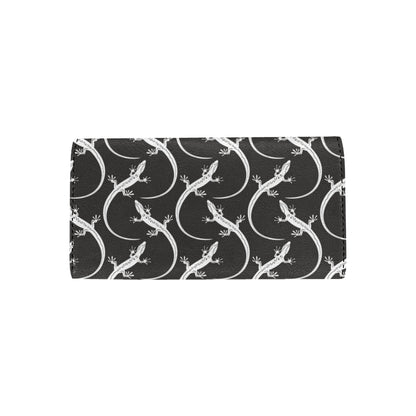 lizard Pattern Print Design 01 Women's Trifold Wallet
