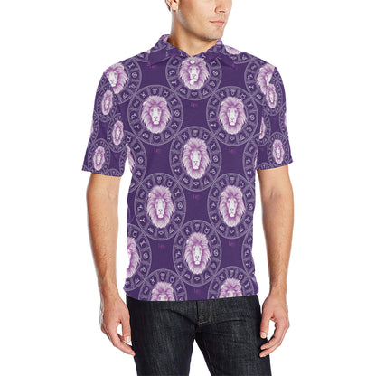 Leo Pattern Print Design 04 Men Polo Shirt