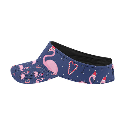 Flamingo Christmas Unisex Sun Visor