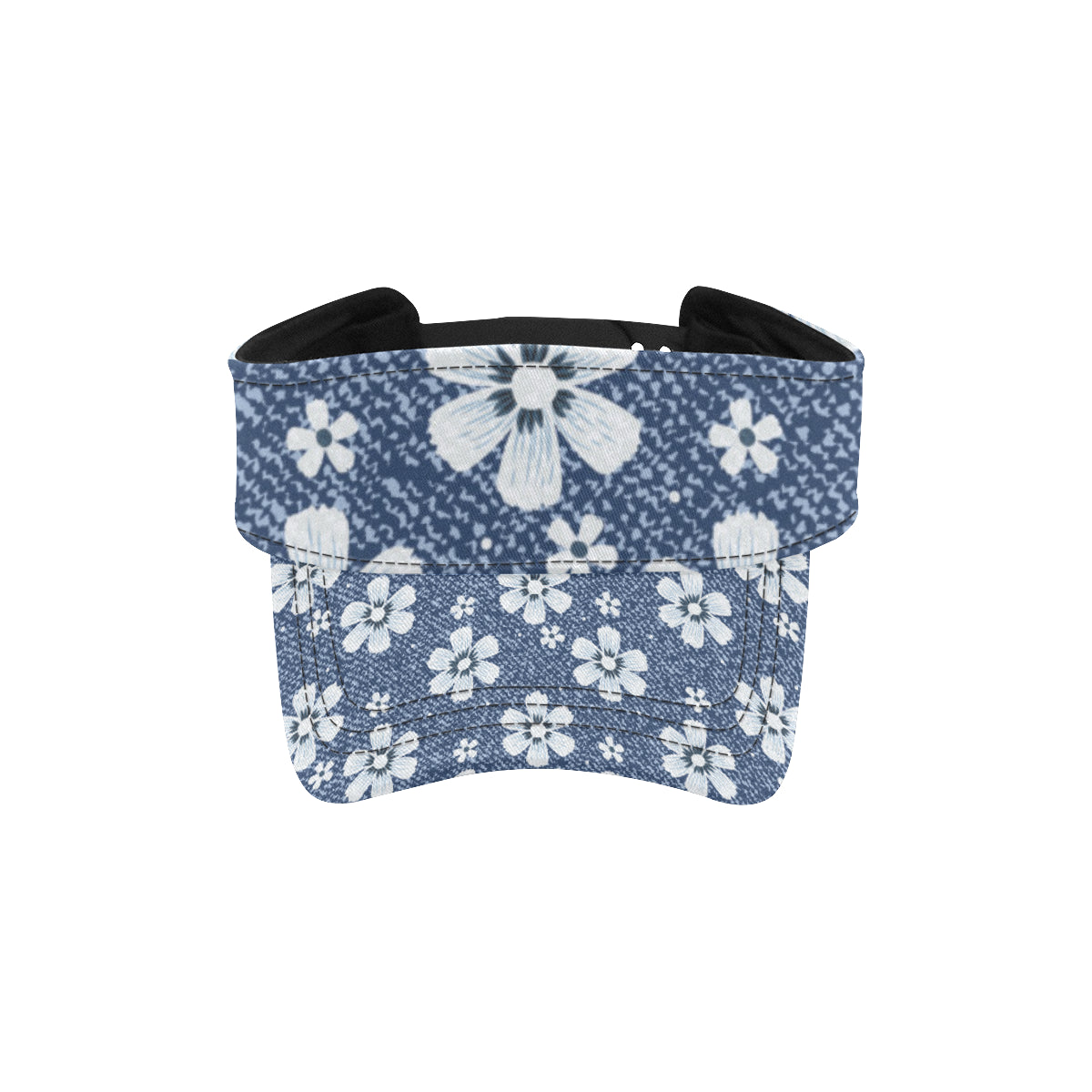 Jean Flower Pattern Print Design 03 Unisex Sun Visor