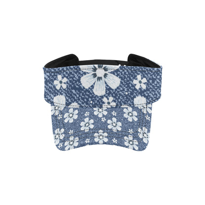 Jean Flower Pattern Print Design 03 Unisex Sun Visor