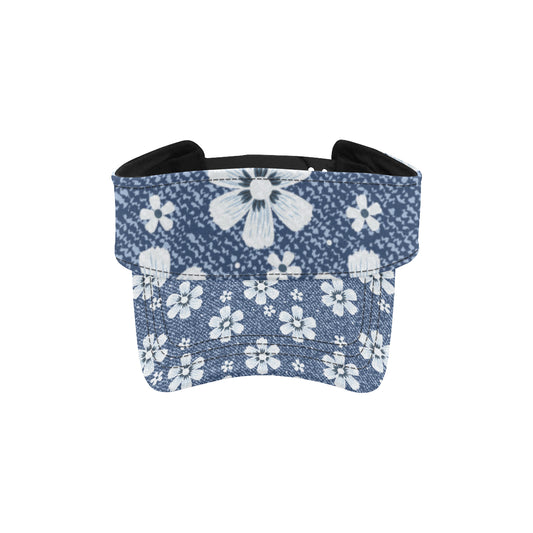 Jean Flower Pattern Print Design 03 Unisex Sun Visor