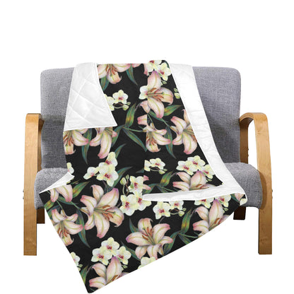 Lily Pattern Print Design LY03 Premium Quilt