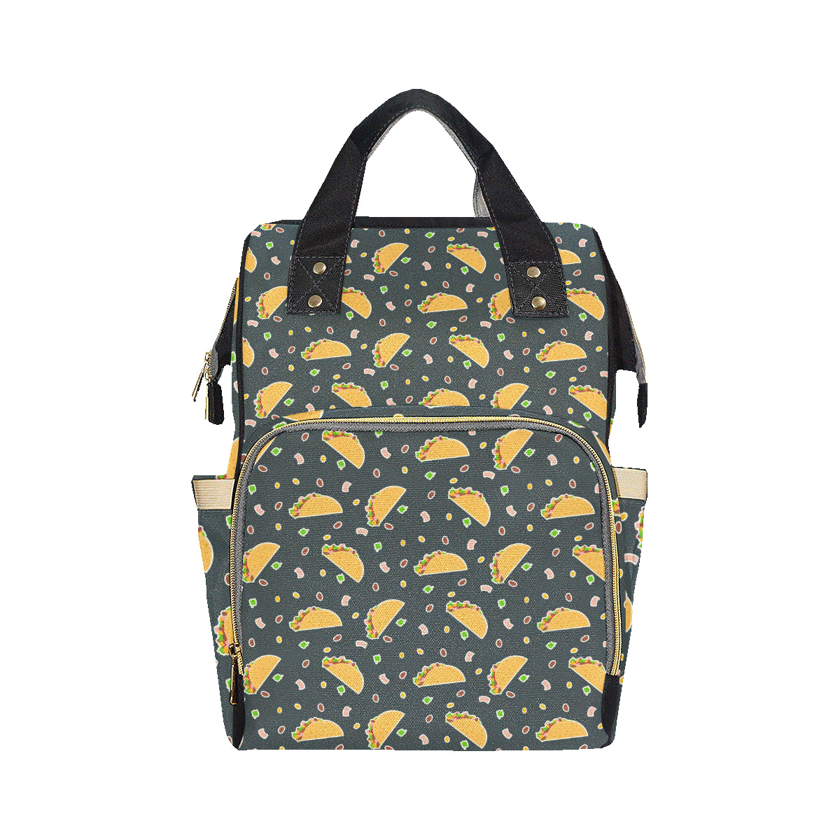 Taco Pattern Print Design TC02 Diaper Bag Backpack