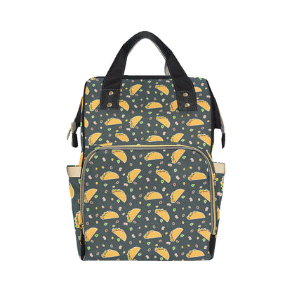 Taco Pattern Print Design TC02 Diaper Bag Backpack