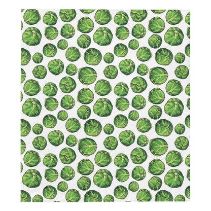 Brussels Sprouts Pattern Print Design 02 Premium Quilt