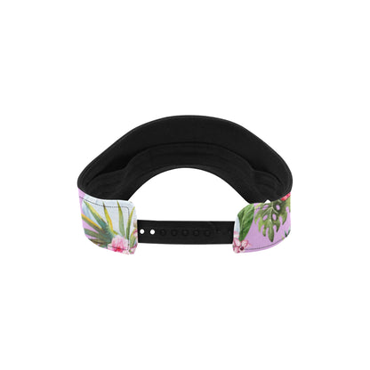 Swan with Flower Pattern Print Design 01 Unisex Sun Visor
