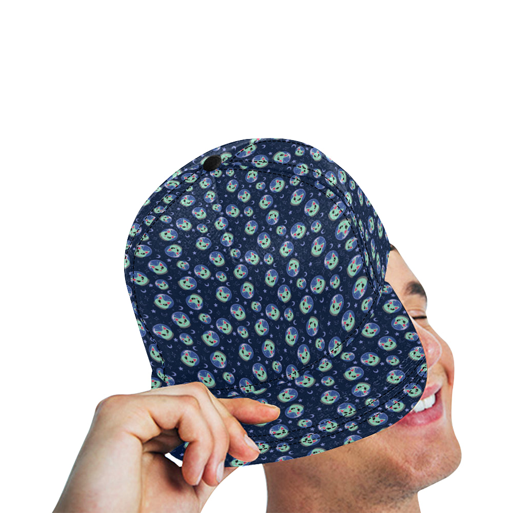 Alien Cat Snapback Cap