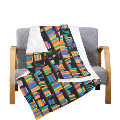 Book Pattern Print Design 05 Premium Quilt