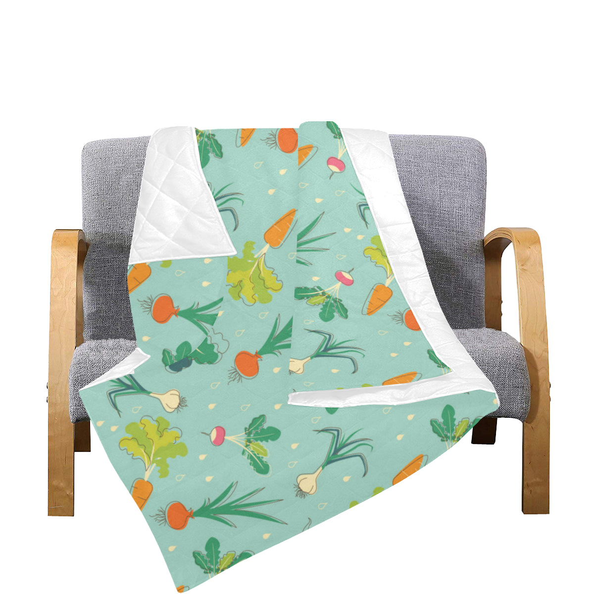 Radish Pattern Print Design A01 Premium Quilt