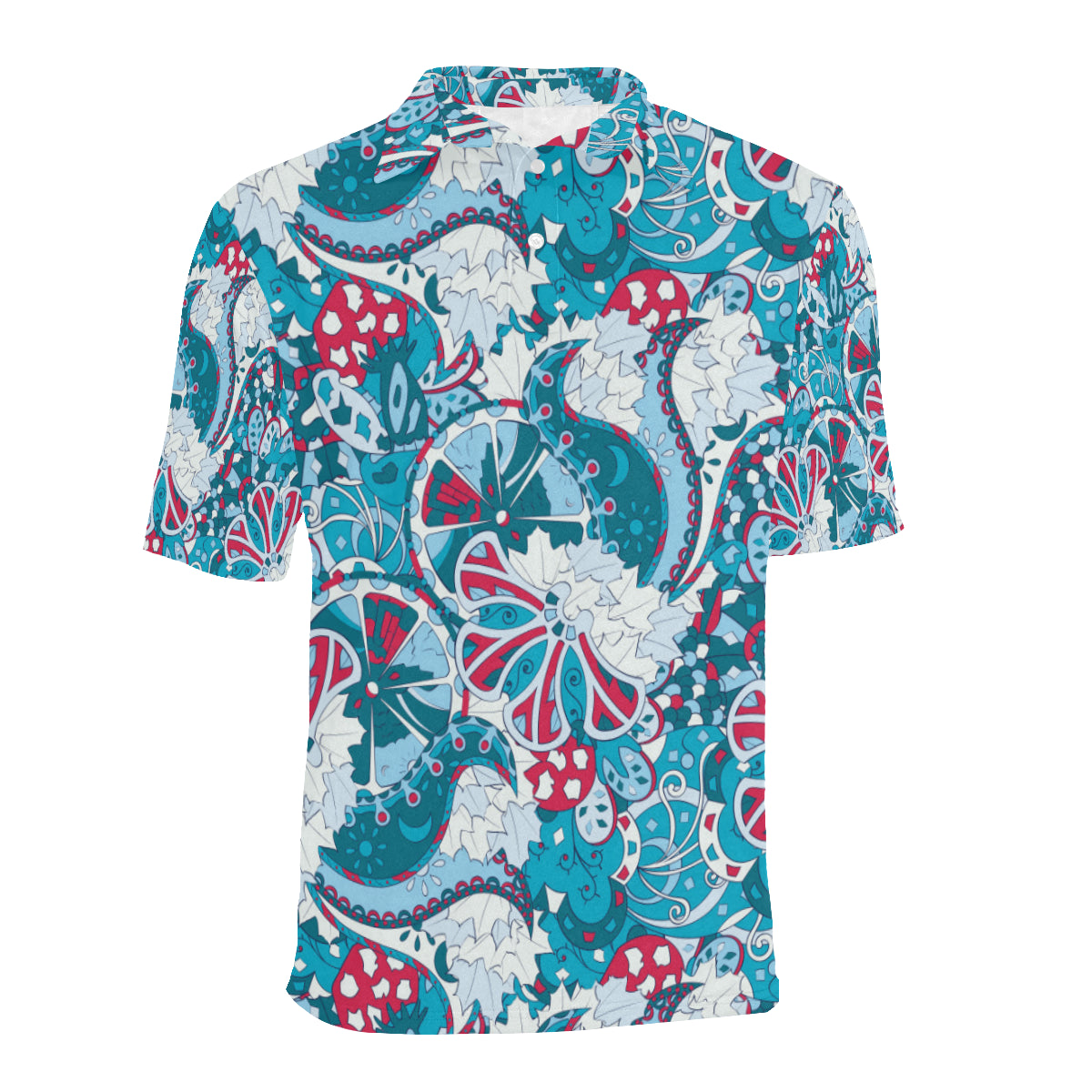 Funky Retro Pattern Print Design A05 Men Polo Shirt