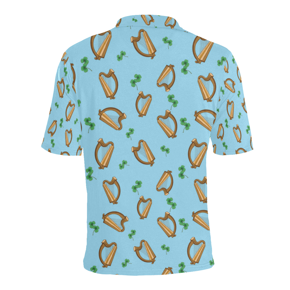 Harp Pattern Print Design 01 Men Polo Shirt