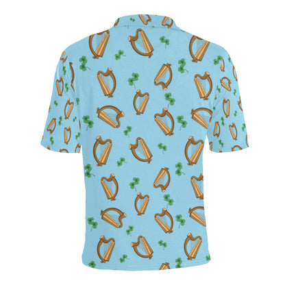Harp Pattern Print Design 01 Men Polo Shirt