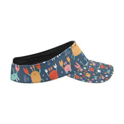 Crab Pattern Print Design 05 Unisex Sun Visor