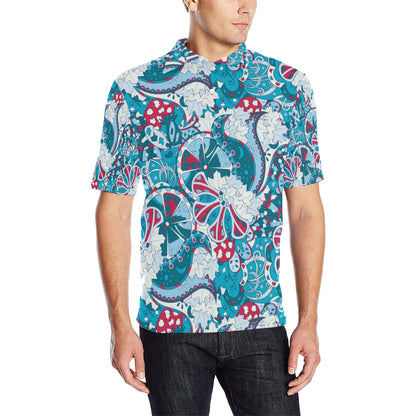 Funky Retro Pattern Print Design A05 Men Polo Shirt