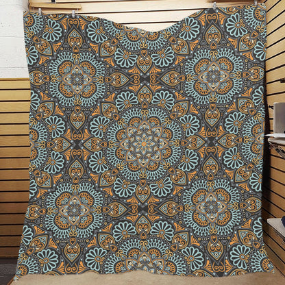 Mandala Pattern Print Design 05 Premium Quilt
