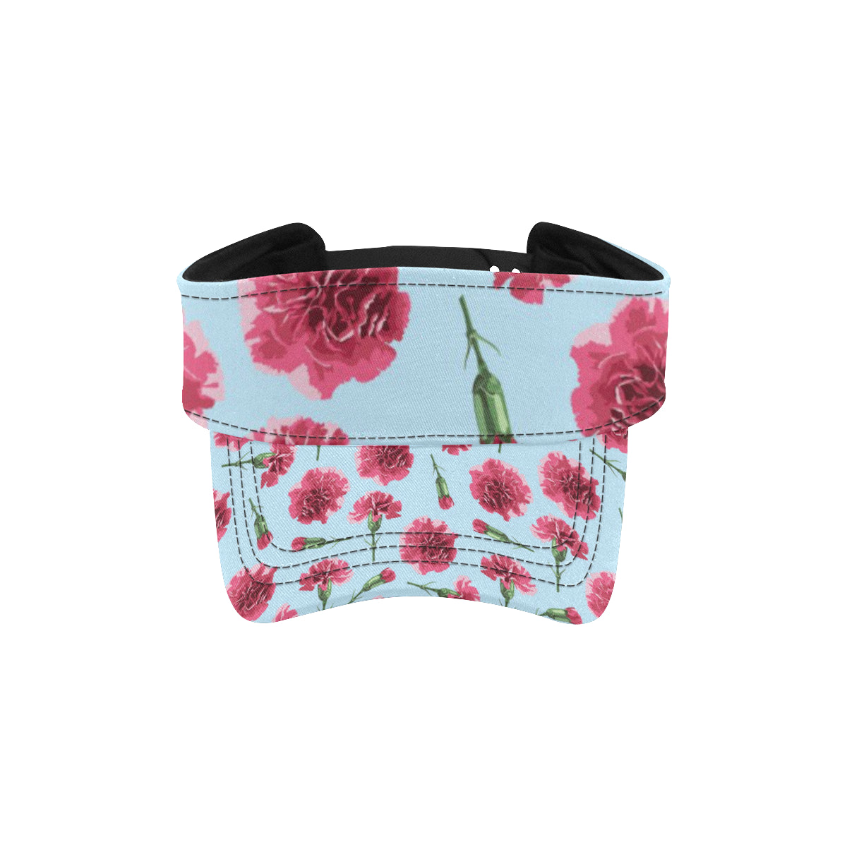 Carnations Pattern Print Design CN01 Unisex Sun Visor