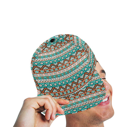Navajo Style Print Pattern Snapback Cap