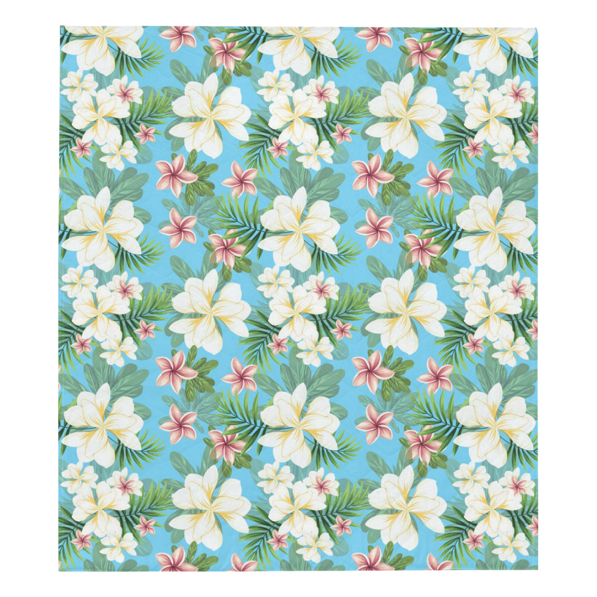 Plumeria Pattern Print Design PM028 Premium Quilt
