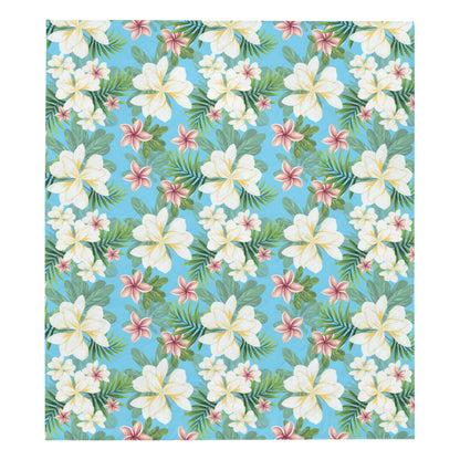 Plumeria Pattern Print Design PM028 Premium Quilt