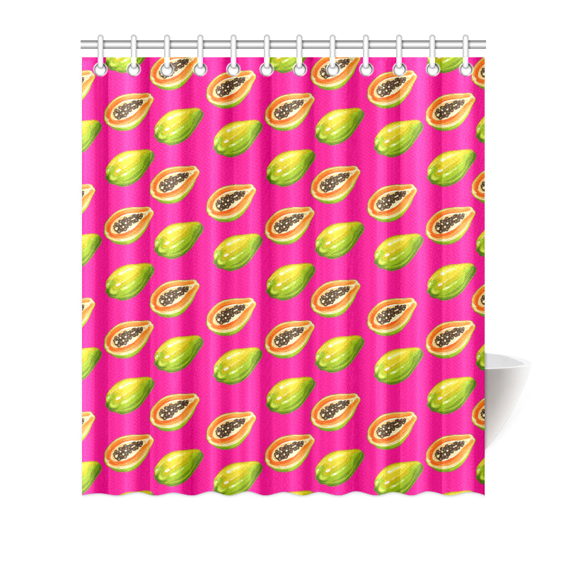Papaya Pattern Print Design PP02 Shower Curtain