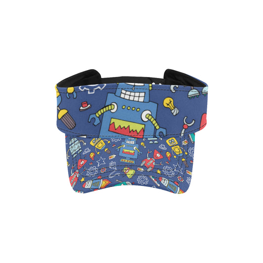 Robot Pattern Print Design A03 Unisex Sun Visor