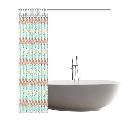 Bacon Sausage Pattern Print Design 01 Shower Curtain
