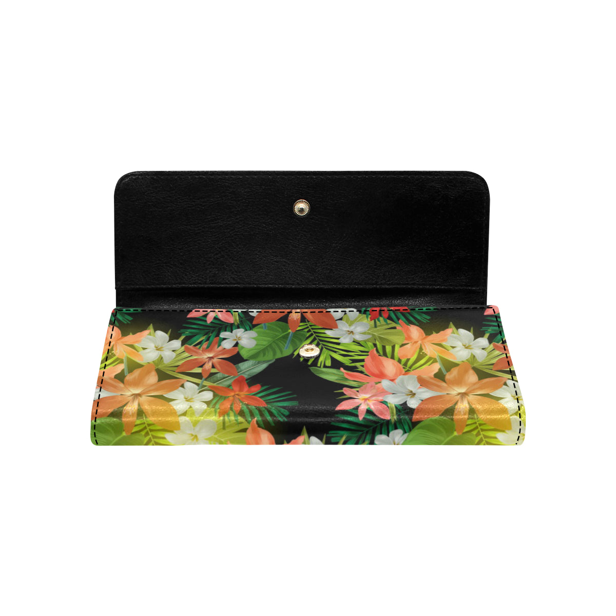 Amaryllis Pattern Print Design AL07 Women's Trifold Wallet