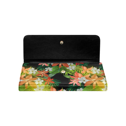 Amaryllis Pattern Print Design AL07 Women's Trifold Wallet