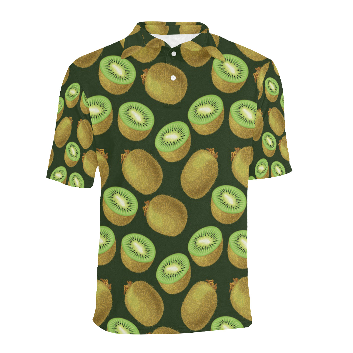 Kiwi Pattern Print Design KW04 Men Polo Shirt