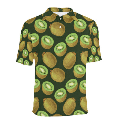 Kiwi Pattern Print Design KW04 Men Polo Shirt