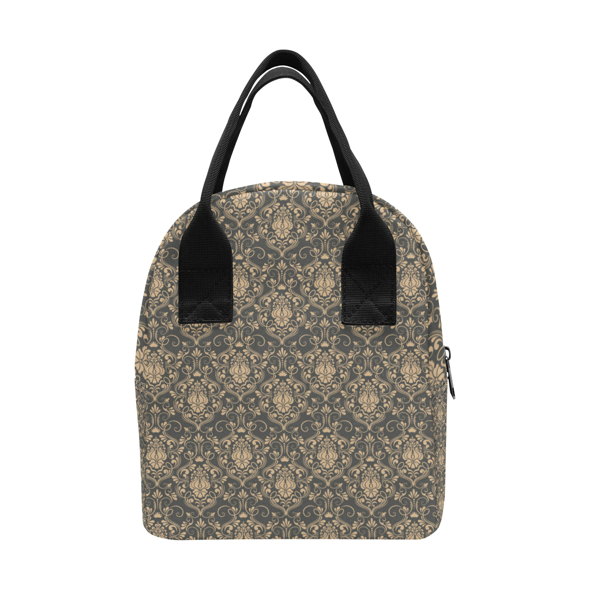 Damask Elegant Luxury Print Pattern Insulated Lunch Bag
