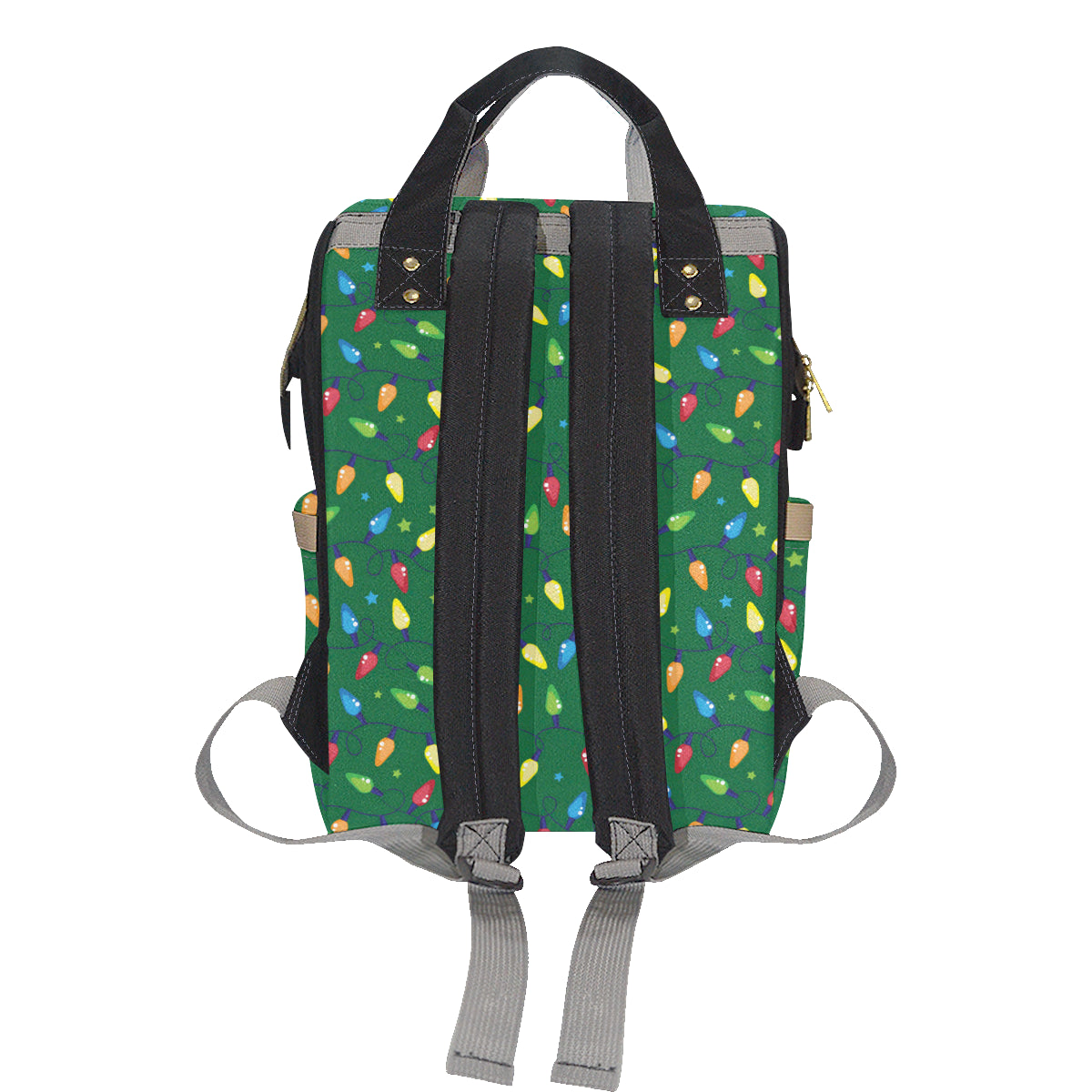 Christmas Light Pattern Print Design 02 Diaper Bag Backpack