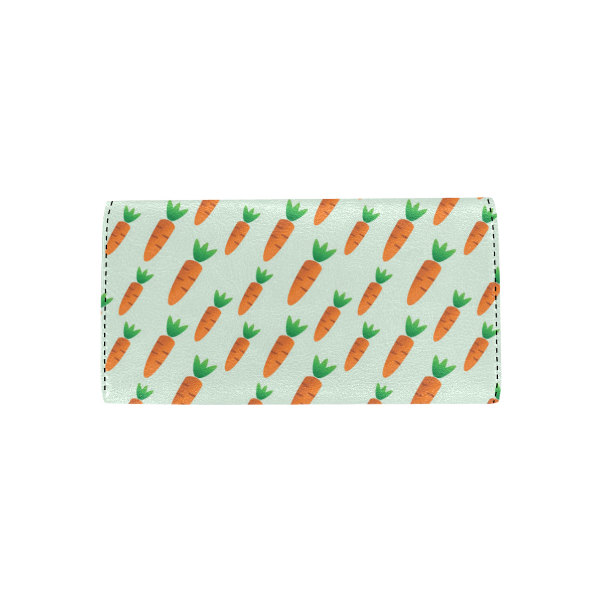 Carrot Pattern Print Design 05 Women's Trifold Wallet