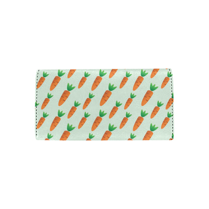 Carrot Pattern Print Design 05 Women's Trifold Wallet