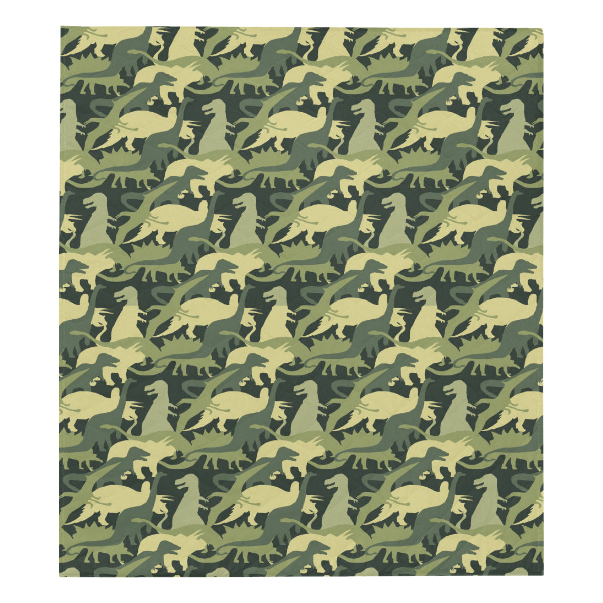 Camouflage Dinosaur Pattern Print Design 03 Premium Quilt