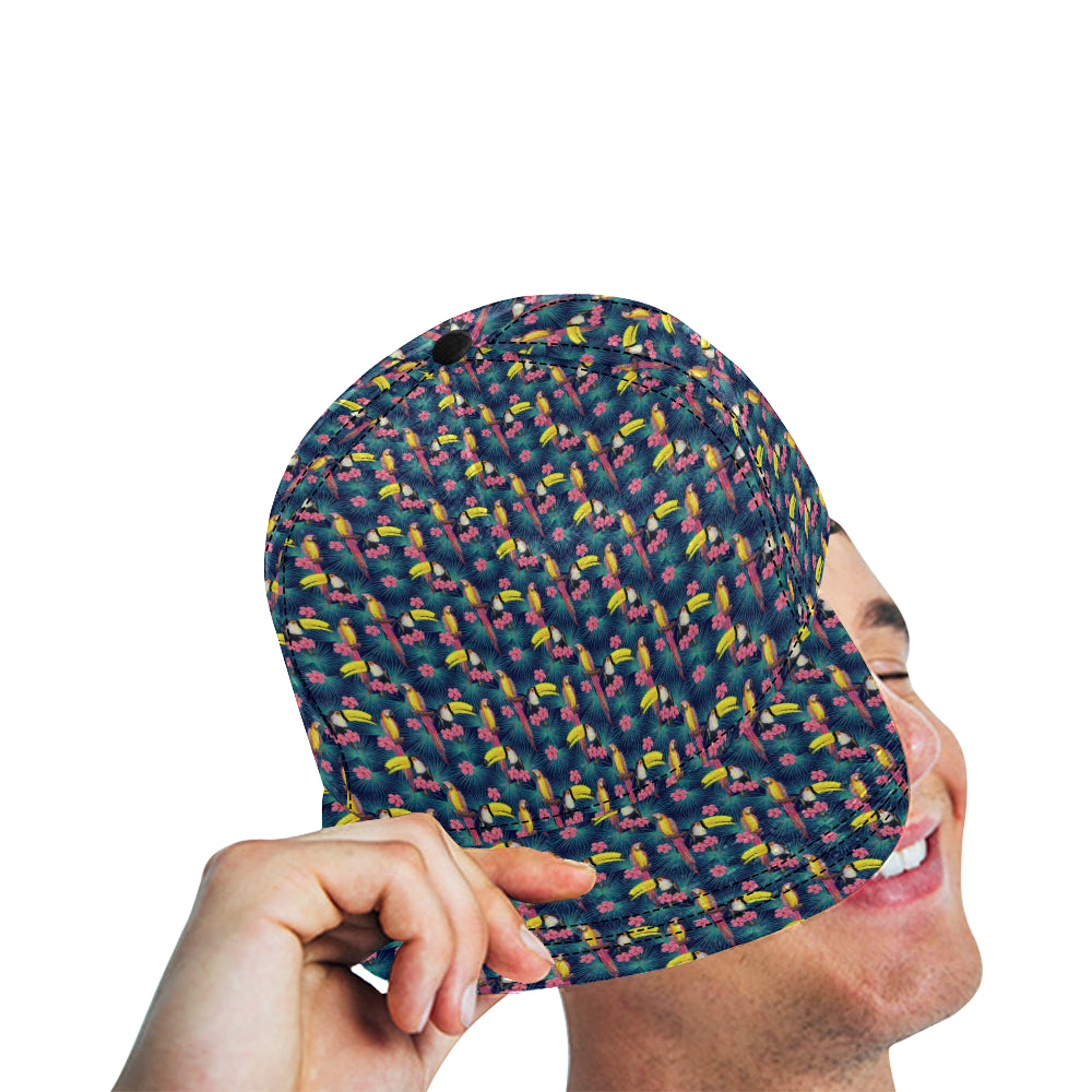 Toucan Parrot Design Snapback Cap