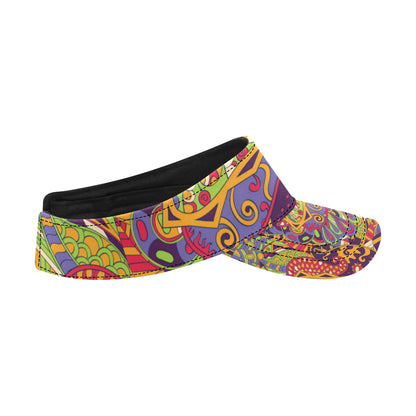 Funky Retro Pattern Print Design A04 Unisex Sun Visor