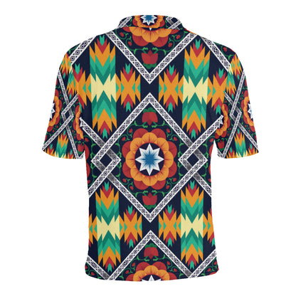African Kente Men Polo Shirt