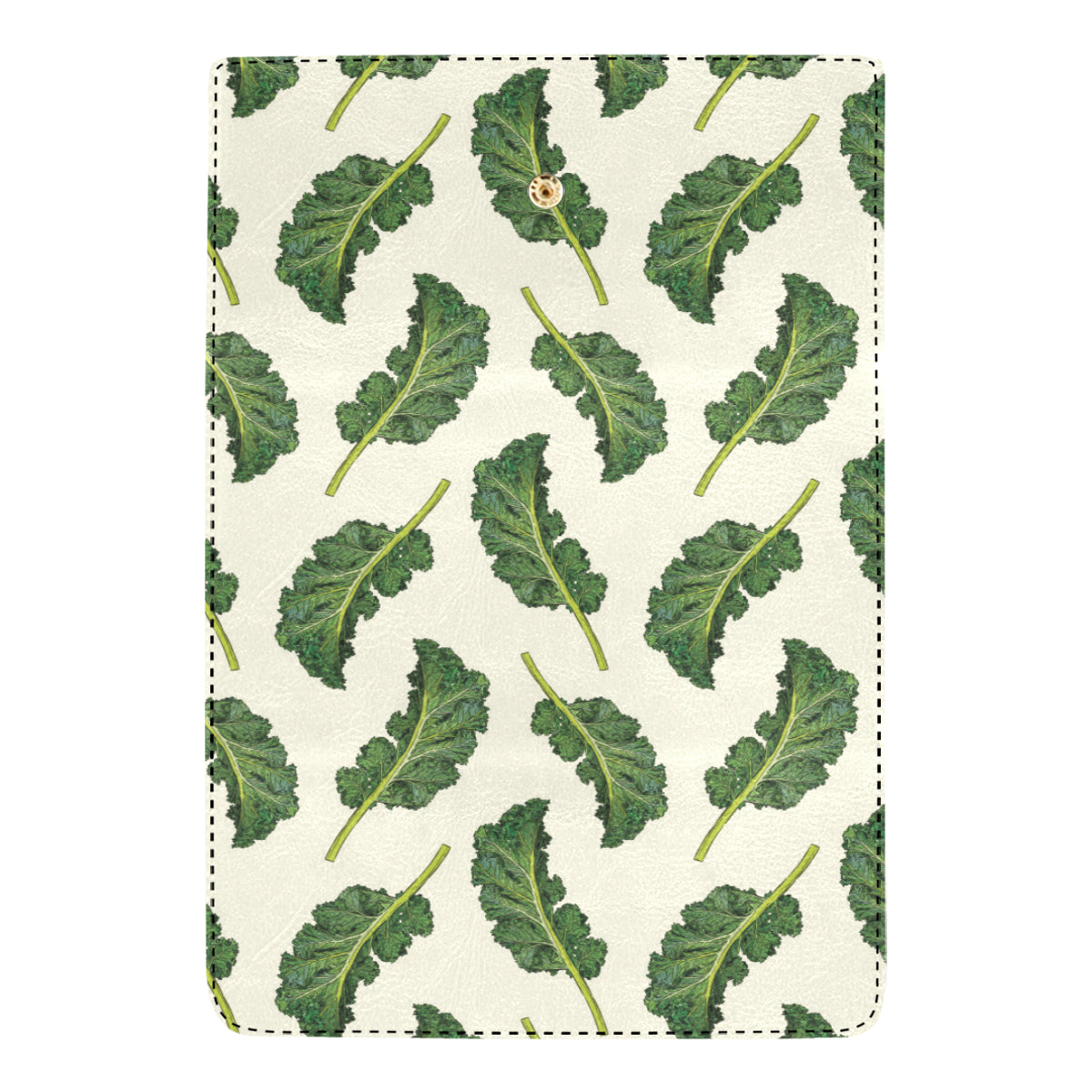 Kale Pattern Print Design 03 Women's Trifold Wallet